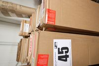 Lot 45 - APPROX. 20 BOXES OF VENETIAN BLINDS INC. IVORY, FAUXWOOD, WIDTH 130CM, 135CM, & 140CM (VAT applicable)