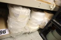 Lot 96 - CONTENTS OF 1/2 SHELF OF VERTICAL BLIND TAPE IN CREAM & PEACH, APPROX. 10 ROLLS (VAT applicable)