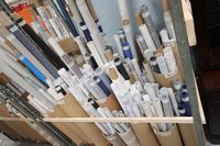 Lot 115 - CONTENTS OF TROLLEY OF MIXED ROLLER BLIND MATERIAL (NOT THE TROLLEY) (VAT applicable)