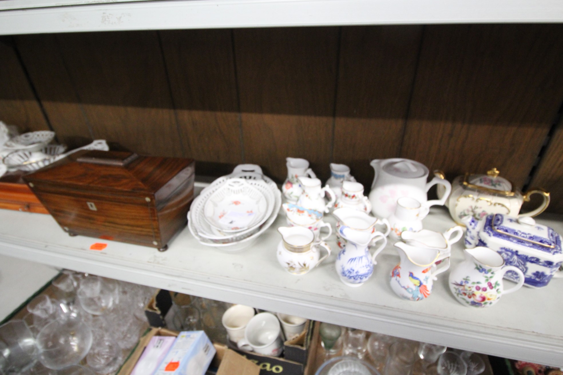 Lot 16 - Tea Caddy and China - £55