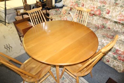 ercol table and chairs Â£310