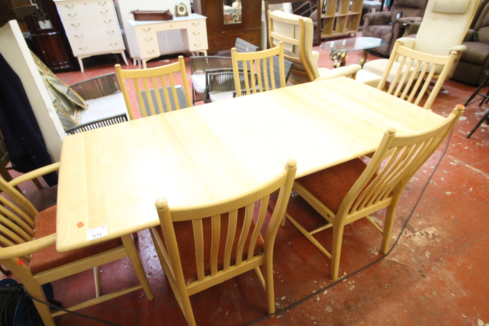 ERCOL TABLE AND CHAIRS Â£250