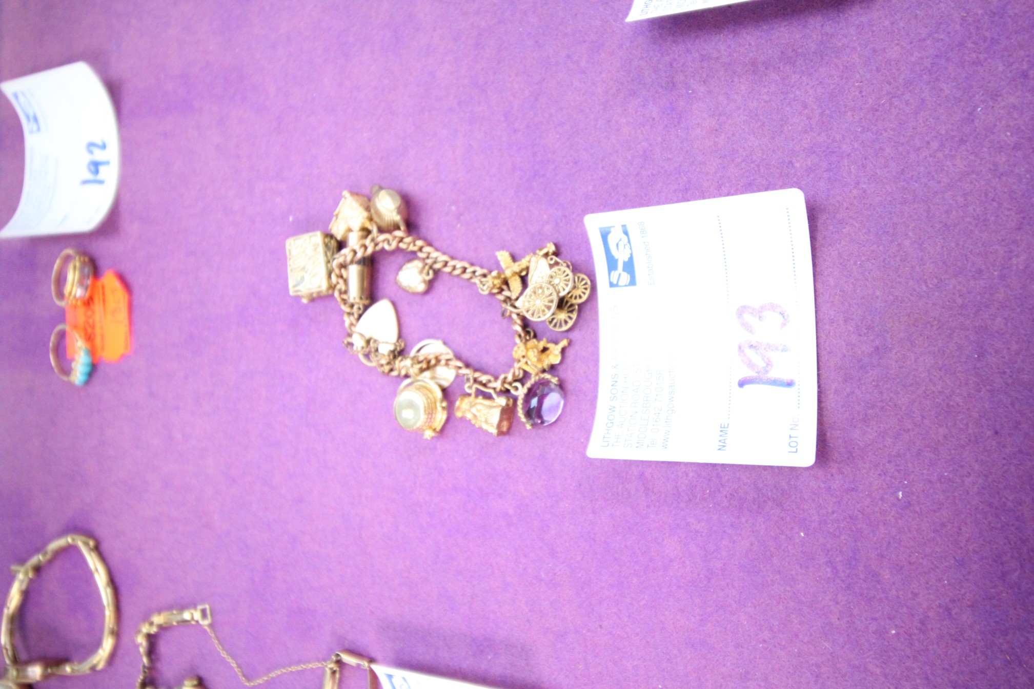 Lot 193 - Charm Bracelet - £880