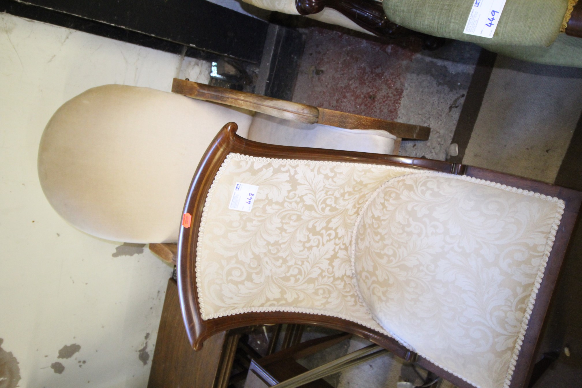Lot 448 - 2x Bedroom Chairs - £55