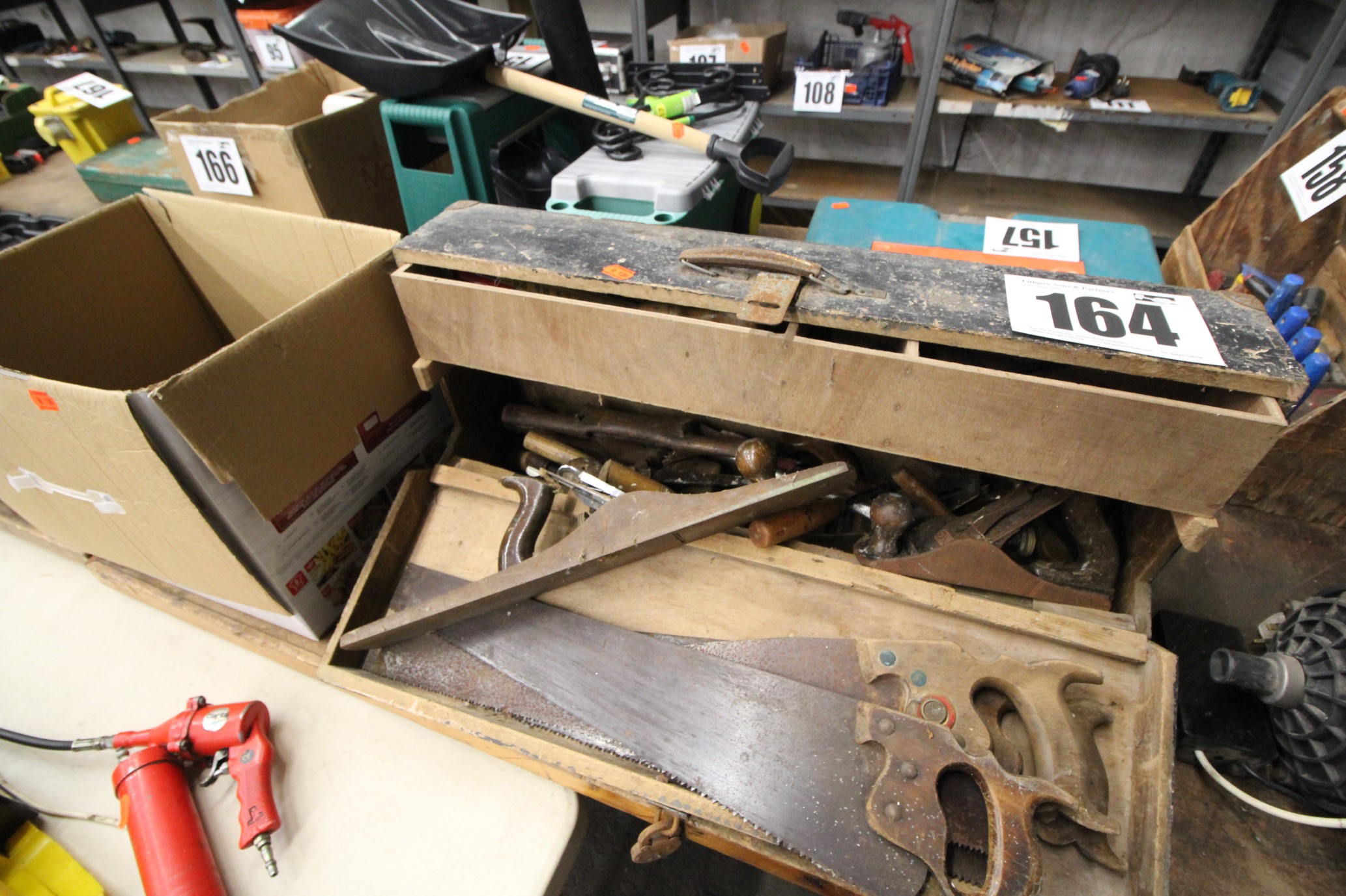 Lot 164 - Joiner's Tool Chest - £45