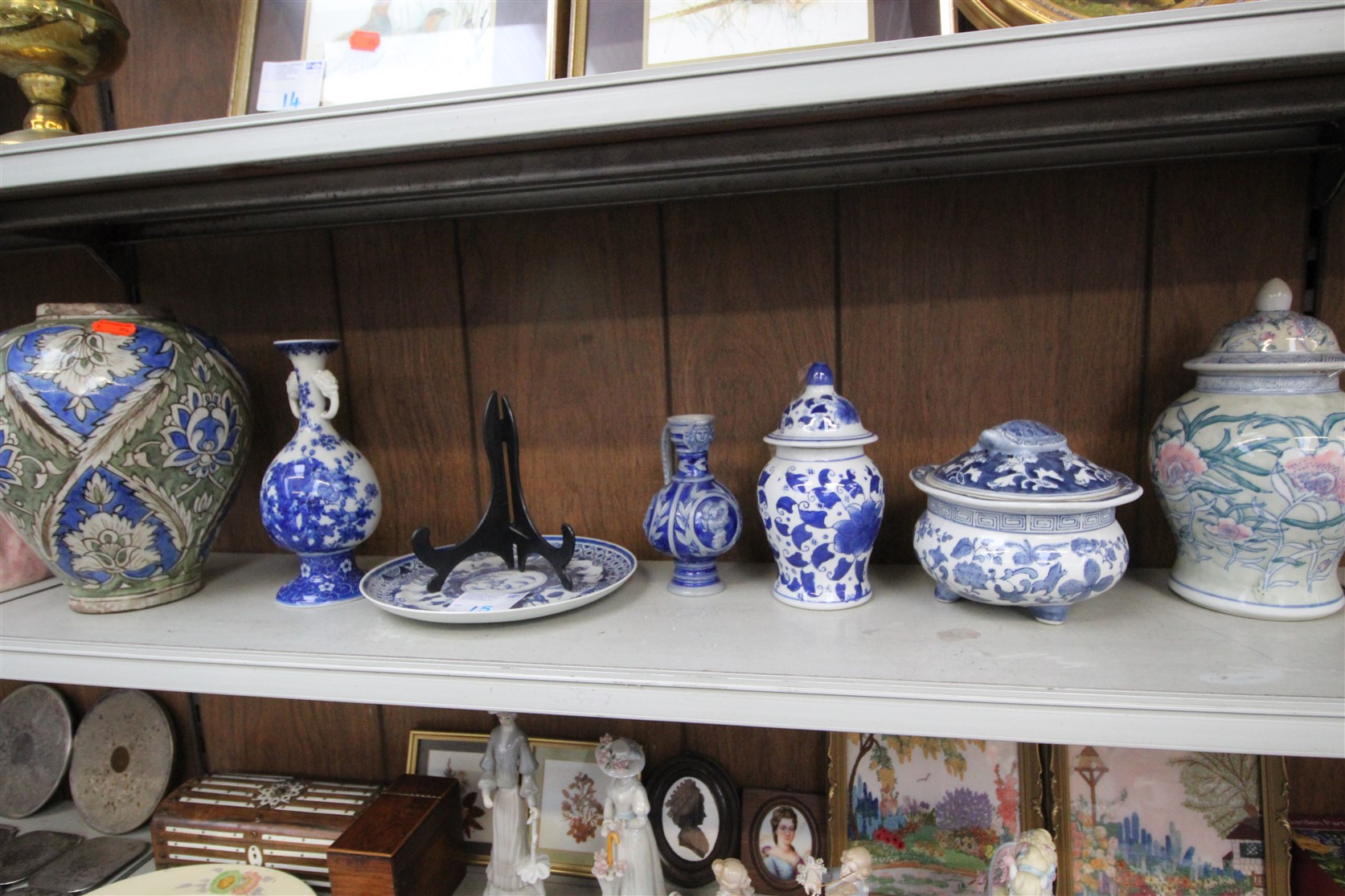 BLUE AND WHITE WARE £36