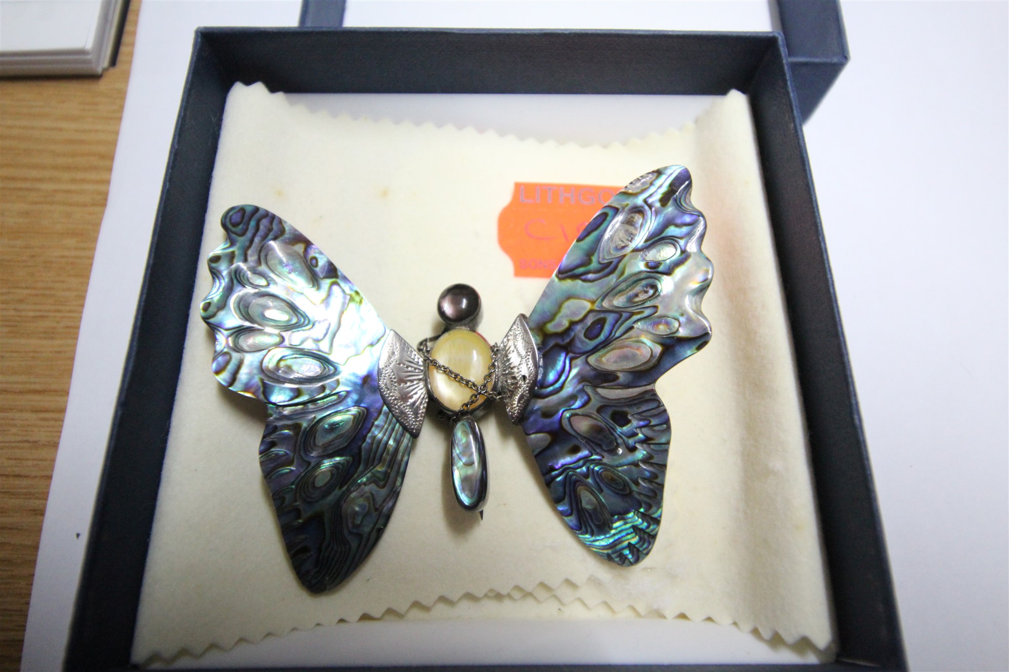 Lot 240 - Silver Butterfly Brooch - £40