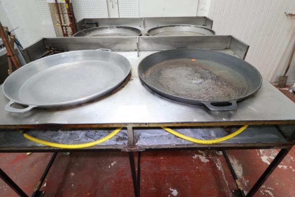 Look out for these 2 x large paella pans & burner in our 6 oct catering auction. Still open for entries.